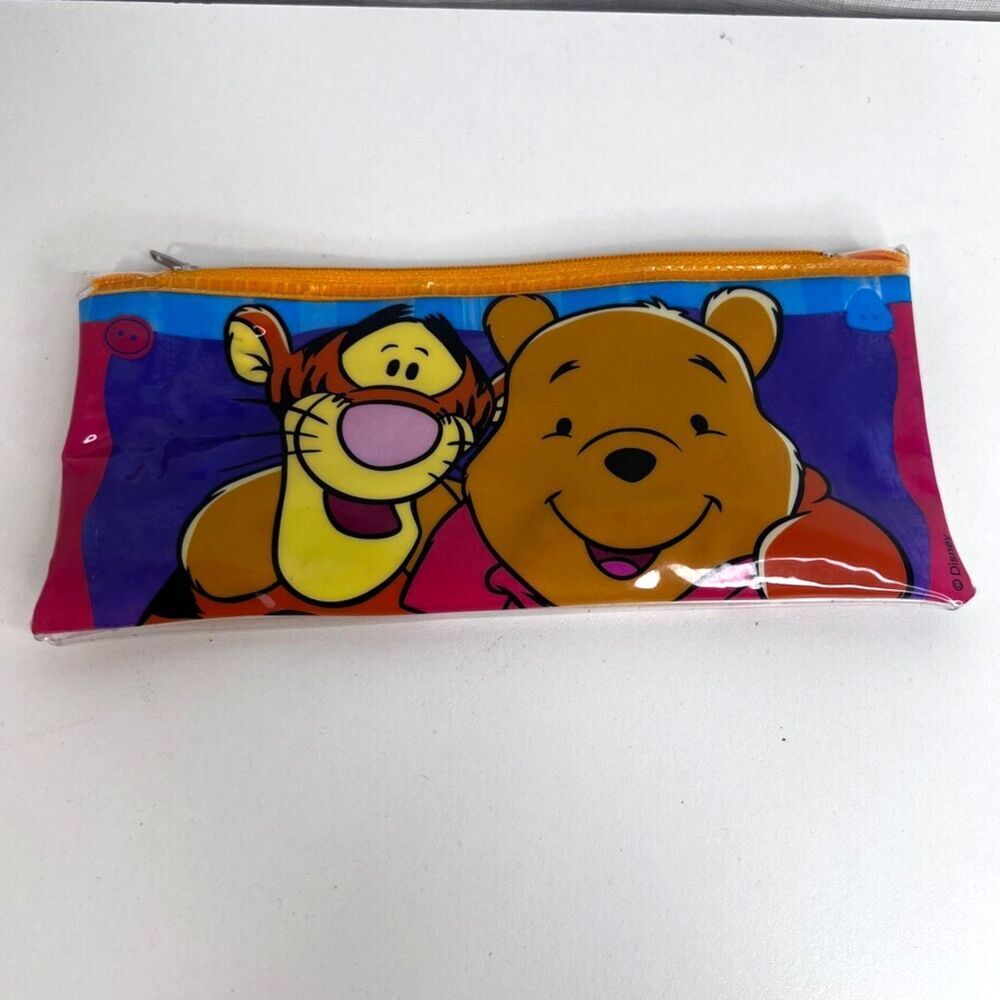 Impact Inc Pooh Bear Tigger Pencil Case Four Pencils Tigger Eraser Disney